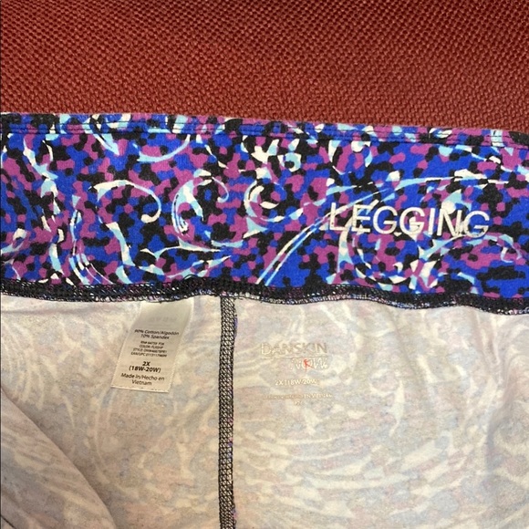 Women's Danskin Now Woman's Plus Active Fit Sports Legging Size 2XL Multi Color - Picture 5 of 10